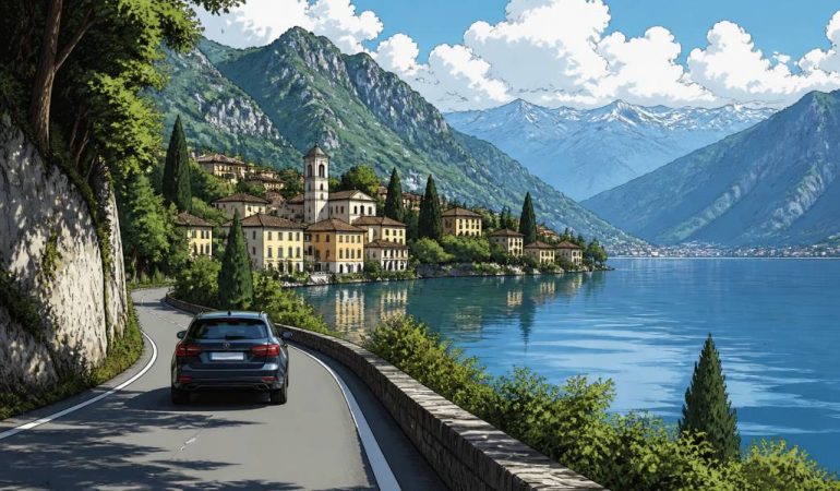 Lac de côme en voiture : itinéraire complet pour un road trip réussi
