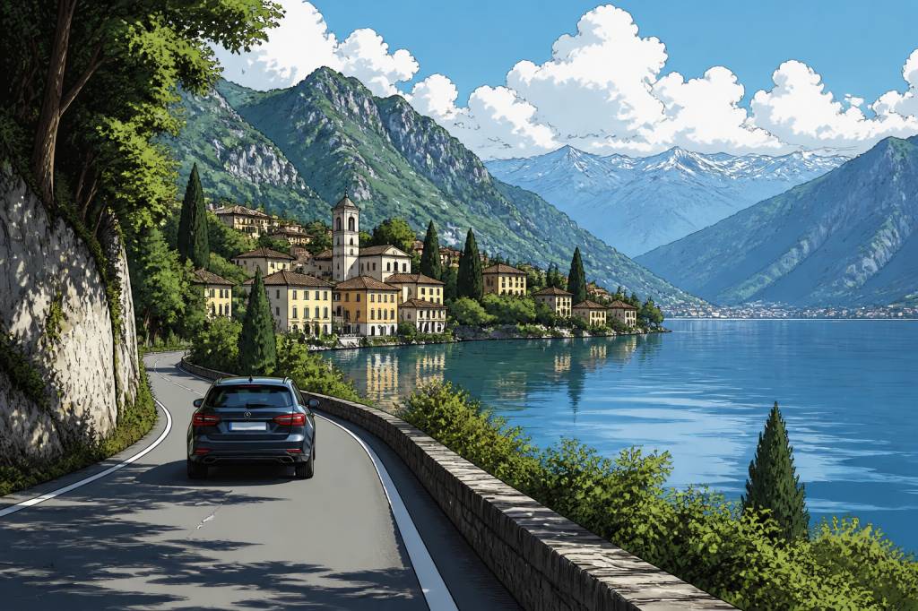 Lac de côme en voiture : itinéraire complet pour un road trip réussi