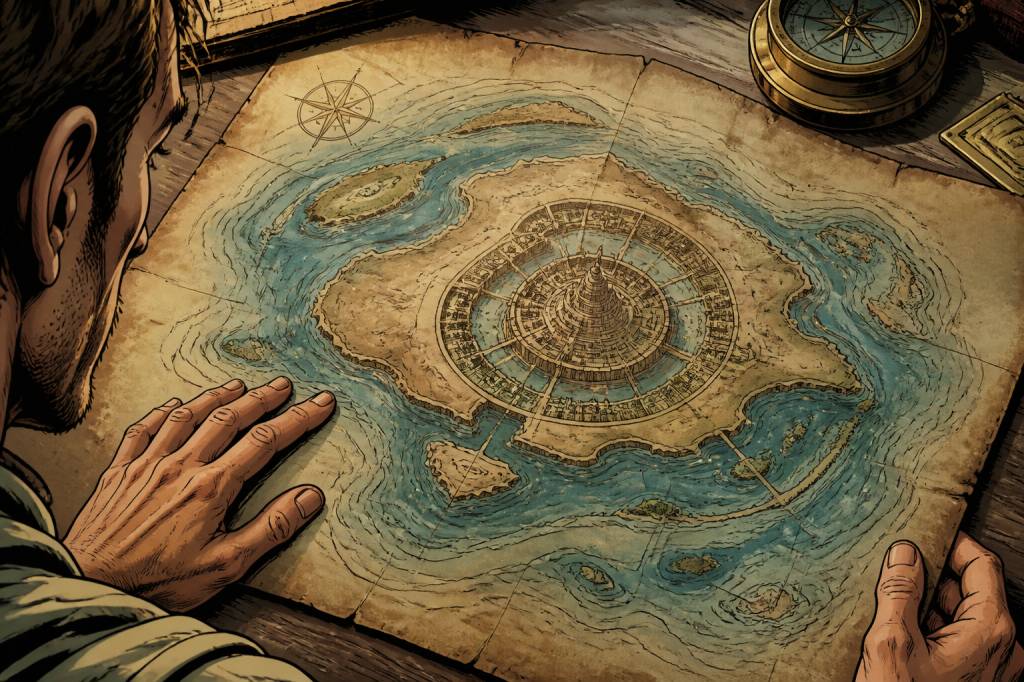 Carte atlantide : découvrez la carte légendaire de l’île perdue
