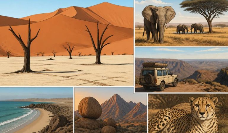 Autotour Namibie : itinéraire incontournable entre déserts, safaris et paysages grandioses