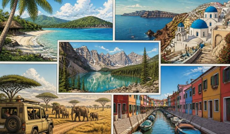 Les plus beaux endroits à découvrir pour vos prochaines vacances