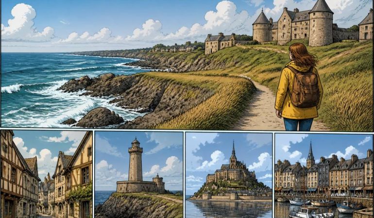 Bretagne Normandie : itinéraire incontournable entre côtes sauvages et patrimoine historique