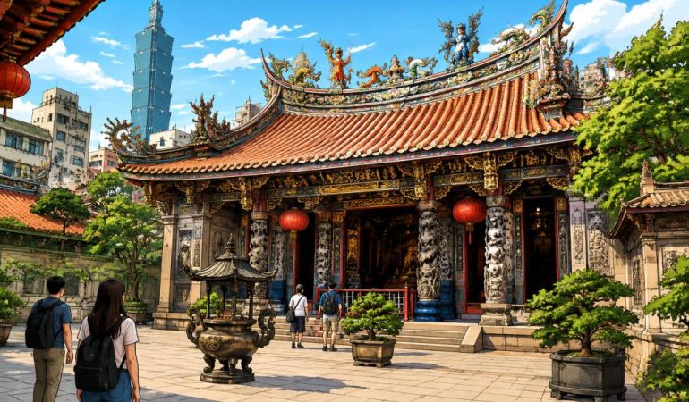 Bao An Temple à Taipei : guide de visite de ce temple historique de Taïwan