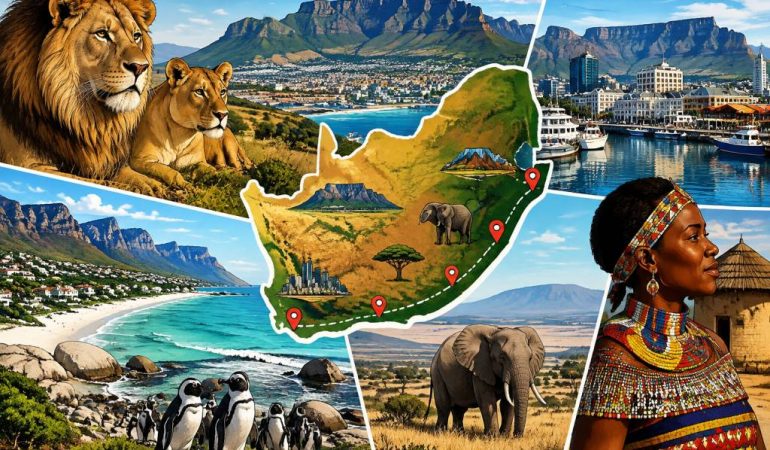 Afrique du Sud carte : les incontournables à repérer avant de partir