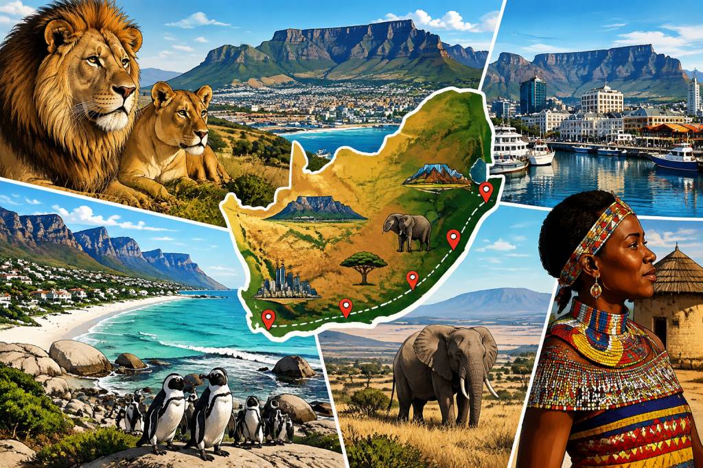 Afrique du Sud carte : les incontournables à repérer avant de partir